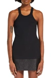 SPORTMAX STRETCH COTTON & SILK RIB TANK