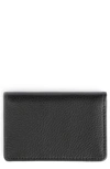 Royce New York Leather Card Case In Black