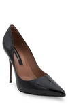 Bcbgmaxazria Nova Pump In Black Crinkle Patent