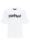Dsquared2 Logo-print Cotton T-shirt In White