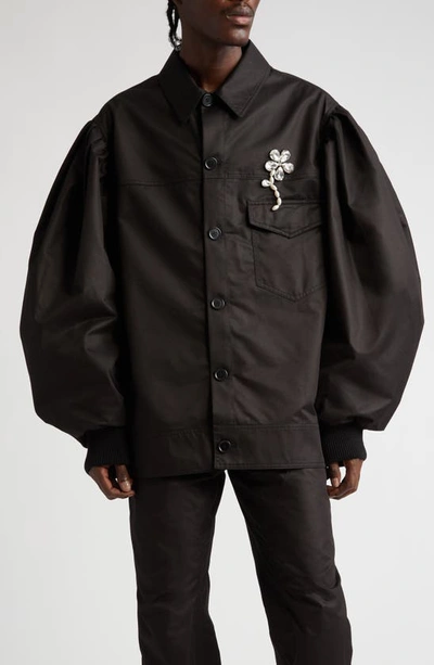 Simone Rocha Black Classic Workwear Jacket