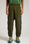 Moncler Genius Moncler X Salehe Bembury Men's Nylon Panel Drawstring Joggers In Green