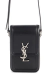 SAINT LAURENT SOLFERINO MONOGRAM PHONE HOLDER