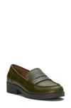 Lucky Brand Women's Floriss Tailored Penny Loafers In Olive Green Zenith