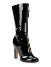 VALENTINO GARAVANI Mid-Calf Leather Ankle Boots,0400095065362
