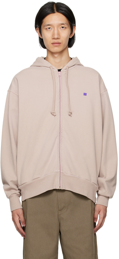 Acne Studios Beige Patch Hoodie In Cjc Dusty Beige