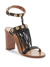 VALENTINO GARAVANI Stacked-Heel Leather Sandals,0400095040629