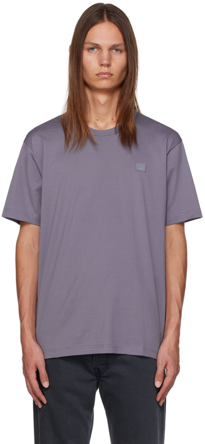 Acne Studios Purple Patch T-shirt In Cue Faded Purple