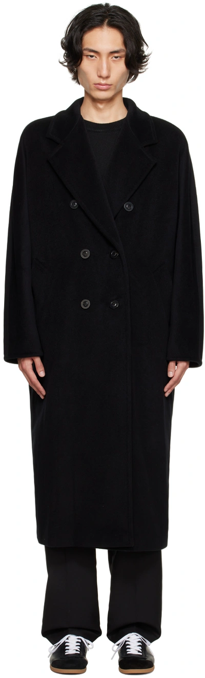 Max Mara Black Madame Coat In 003 Black