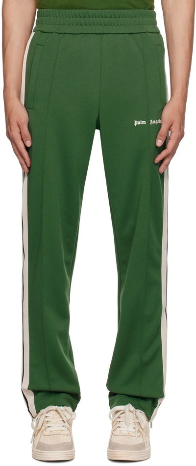 Palm Angels New Classic Track Pants In Green