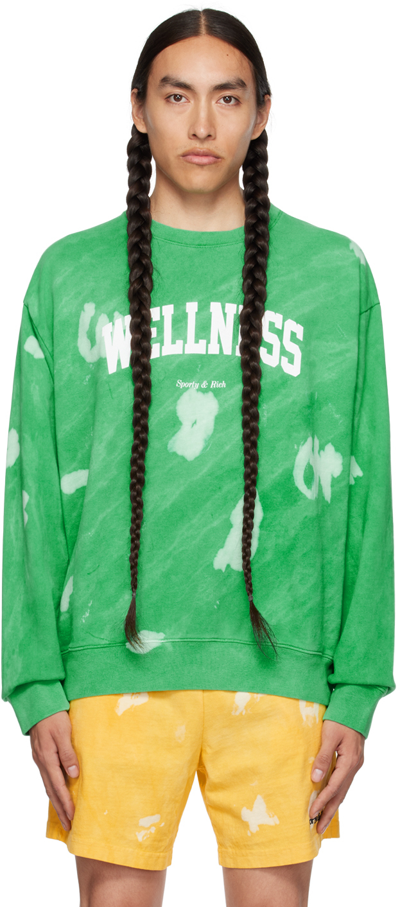 Sporty And Rich Green 'wellness' Ivy Sweatshirt