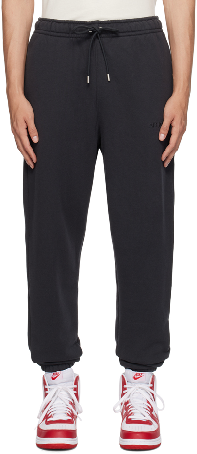 Nike Black Wordmark Sweatpants In Off Noir