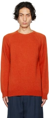 Apc Orange Marcel Sweater In Eaf Brick-red