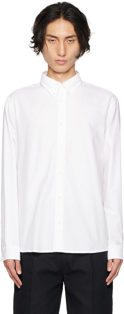 Apc White Greg Shirt In Aab White