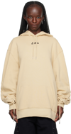 JEAN PAUL GAULTIER BEIGE 'THE LACE-UP JPG' HOODIE