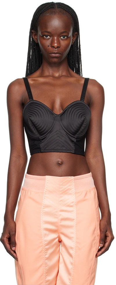 Jean Paul Gaultier Conical Corset Top In Black