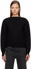 MM6 MAISON MARGIELA BLACK CUTOUT SWEATER