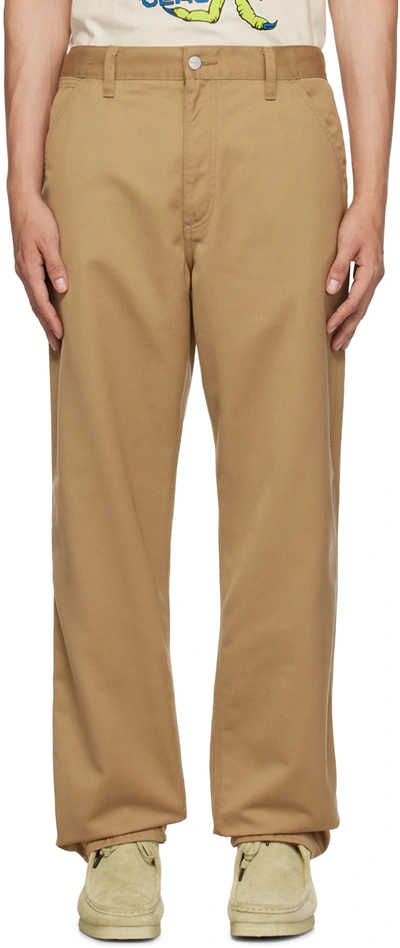 Carhartt Tan Simple Trousers In 8y02 Leather Rinsed