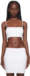 ALEXANDER WANG WHITE CRYSTAL CAMISOLE