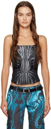 Miaou Black Chuck Corset In Slader
