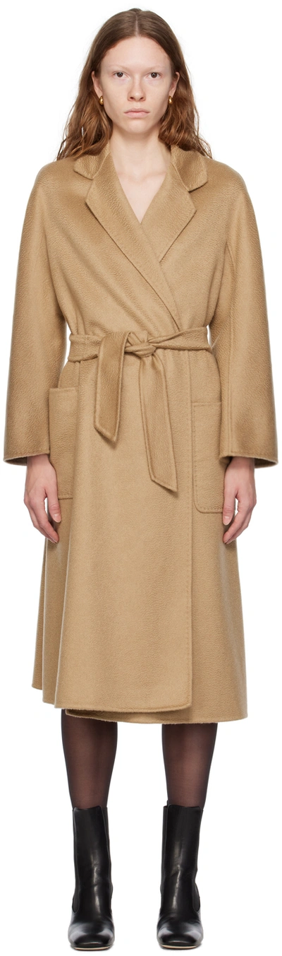 Max Mara Ludmilla Cashmere Coat In Brown
