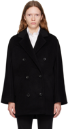 MAX MARA BLACK REBUS COAT