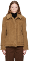 Max Mara Teddino Jacke Aus Einer Kamelwoll-seidenmischung In 001 Camel
