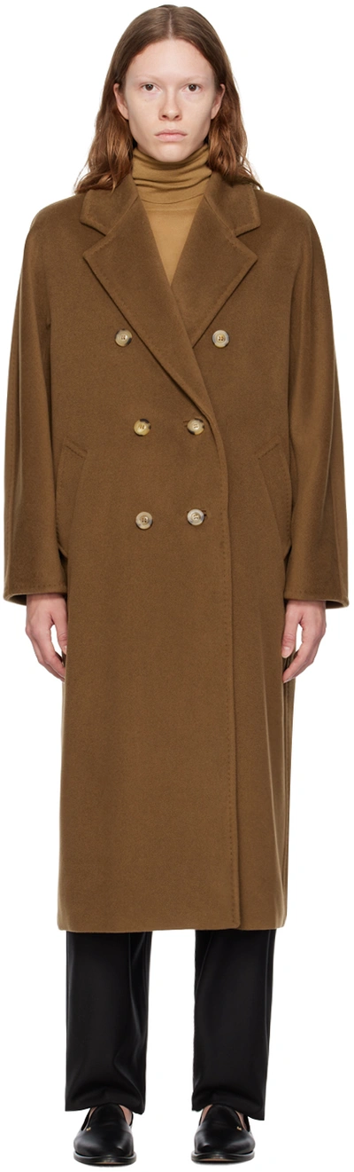 Max Mara Brown Madame Coat In Buff