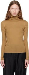 MAX MARA TAN PALOS TURTLENECK