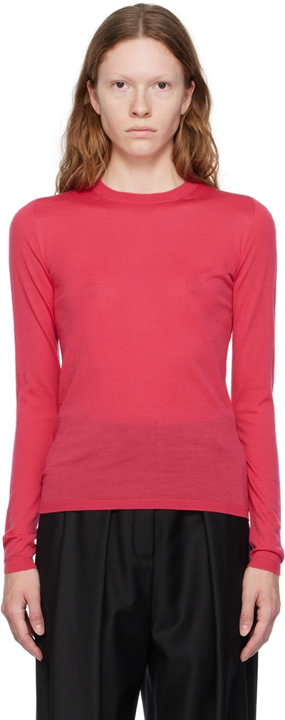 Max Mara Pink Pesco Sweater In 004 Raspberry