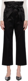 MAX MARA BLACK LEGNO TROUSERS