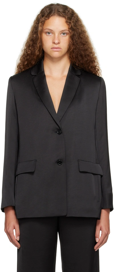 's Max Mara Black Bernini Blazer In 006 Black