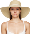 CHLOÉ BEIGE BORSALINO EDITION WOODY HAT