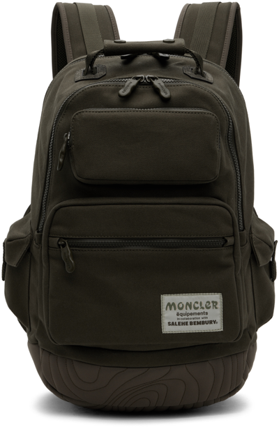 Moncler Genius Moncler Salehe Bembury Khaki Backpack In 833