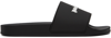 Palm Angels Logo Detailed Slides In Black