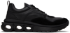 Ferragamo Nima Knit Low-top Sneakers In Black