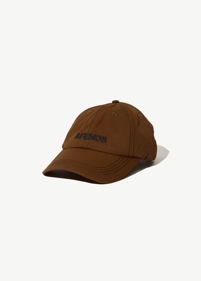 Afends 6 Panel Cap In Brown