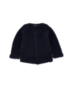 Monnalisa Knitted Cardigan In Dark Blue