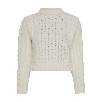 Patou Cropped Jumper In Avalanche
