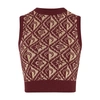 Marine Serre Moon Diamant Knitted Top In Bg20