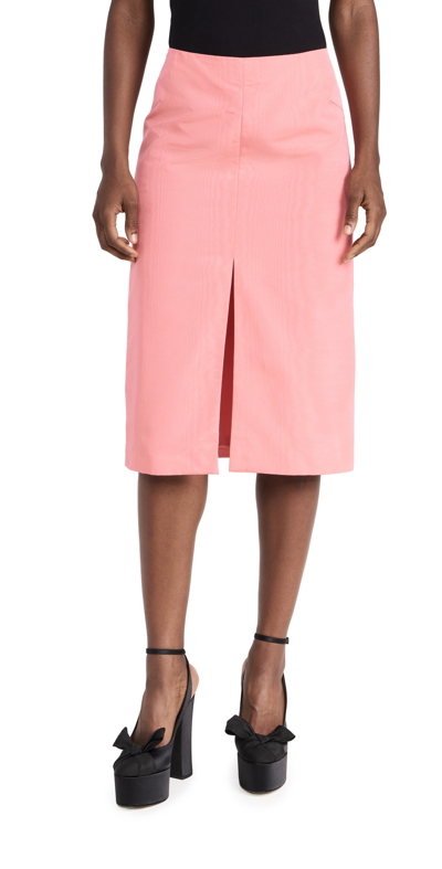 Bach Mai Front-slit Pencil Skirt In Rococo Pink
