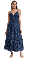 Hill House Home The Dottie Nap Dress Navy Charm Scallop M In Navy Charm Scallop