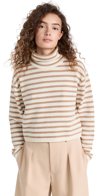 THEORY CROPPED PULLOVER IVORY/PALOMINO