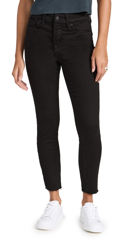 Good American Good Petite Skinny Jeans In Black