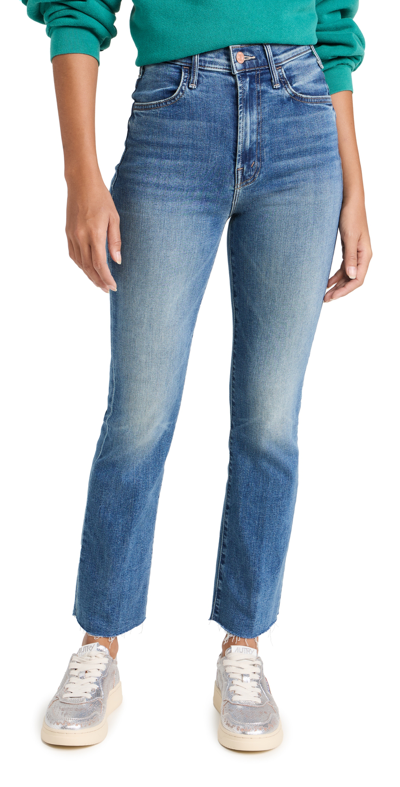 Mother The Tripper Flood High-rise Sixth Sense Flare Jean In Multi