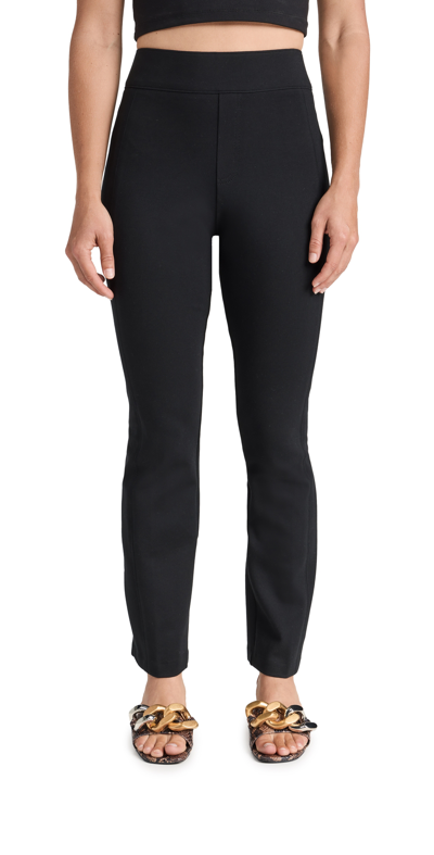 SPANX THE PERFECT PANTS, SLIM STRAIGHT IN PETITE CLASSIC BLACK