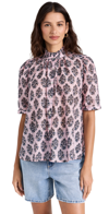 Alix Of Bohemia Winnie Pink Lily Silk Shirt In Pink