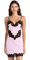 ALEXANDER WANG CAMI DRESS WITH LACE EMBROIDERED HEART SHAPE CRADLE PINK