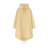 Jil Sander Logo Printed Cotton Canvas Parka In Pastel_yellow