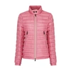 Moncler Logo-patch Padded-design Jacket In Pink